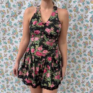 Vintage 90s Solana floral romper size small